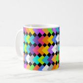 Neon Diamonds Coffee Tasse (Vorderseite Links)