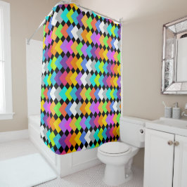Neon Diamonds Duschvorhang