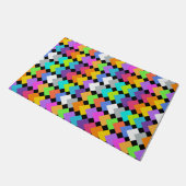 Neon Diamonds Fußmatte (Schrägansicht)
