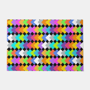 Neon Diamonds Fußmatte