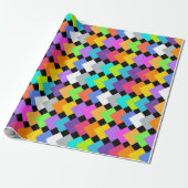 Neon Diamonds Geschenkpapier (Ungerollt)