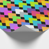 Neon Diamonds Geschenkpapier (Ecke)