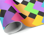 Neon Diamonds Geschenkpapier (Rolleneckpunkt)
