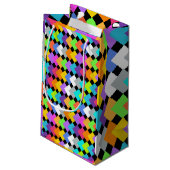 Neon Diamonds Kleine Geschenktüte (Rückseite Schrägansicht)