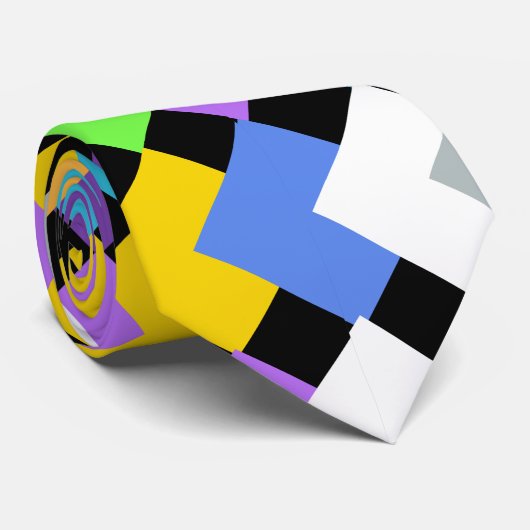 Neon Diamonds Krawatte (Gerollt)