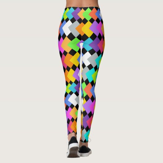 Neon Diamonds Leggings (Rückseite)