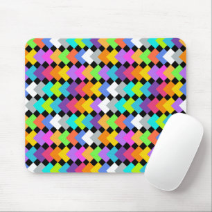 Neon Diamonds Mousepad