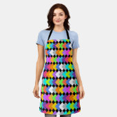 Neon Diamonds Schürze (Getragen)