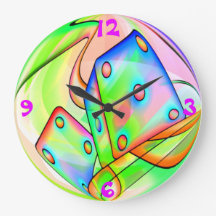 Neon Dice Black Light Rave