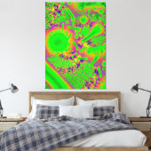 Neon Dichroic Psychedelic Leinwanddruck (Insitu (Schlafzimmer))