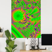 Neon Dichroic Psychedelic Poster (Heimbüro)