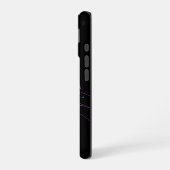 Neon digital tiger art iPhone 16 hülle (Linke Seite)