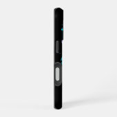 Neon digital tiger art iPhone 16 hülle (Rechte Seite)