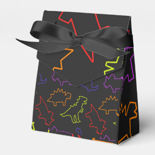 Neon Dinosaur Konturen Geschenkschachtel