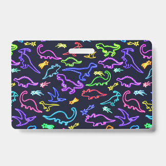 Neon Dinosaurier  Ausweis