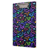 Neon Dinosaurier Klemmbrett (Links)