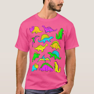 Neon Dinosaurier T-Shirt