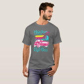 Neon-Disco-Kassetten-Junge T-Shirt (Vorne ganz)