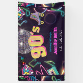 Neon Disco Vibes Retro Stytle der 90er Jahre Banner (Vertikal)