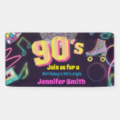 Neon Disco Vibes Retro Stytle der 90er Jahre Banner (Horizontal)