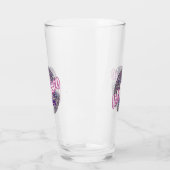 Neon Disco Vibes Retro Stytle der 90er Jahre Glas (Links)