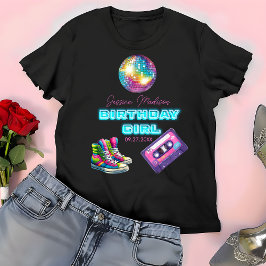 Neon Disco zum Geburtstag T-Shirt