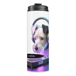 Neon DJ Hund Becher