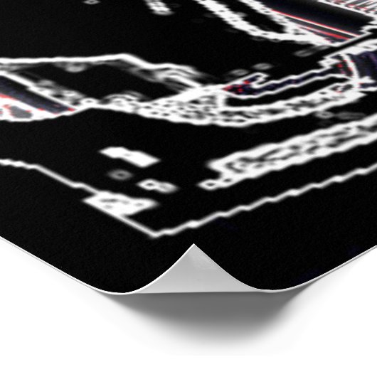 Neon DJ Poster (Ecke)