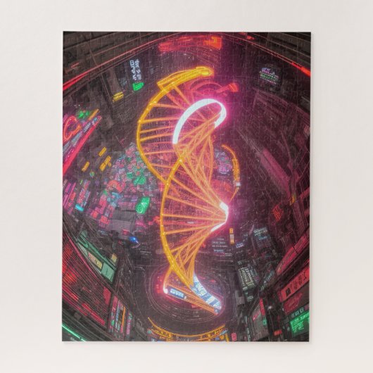 Neon DNA Puzzle (Vertikal)