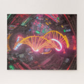 Neon DNA Puzzle (Horizontal)