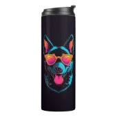 Neon Dog | IMITATE GLITZER Thermosbecher (Nach links gedreht)