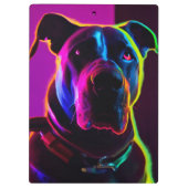 Neon Dog Klemmbrett (Rückseite)