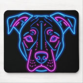 Neon Dog Mousepad (Vorne)