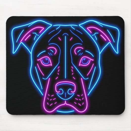 Neon Dog Mousepad (Vorne)