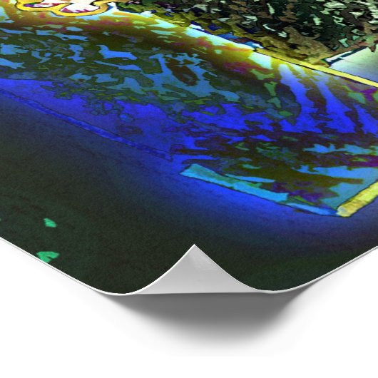 Neon Dog Poster (Ecke)