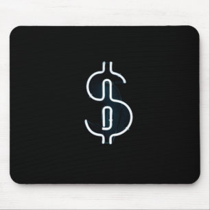 Neon-Dollar-Zeichen Mousepad