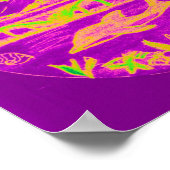 Neon Dolphins Poster (Ecke)