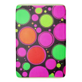 Neon Dot Party Badematte (Vorderseite Vertikal)