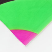 Neon Dot Party Fleecedecke (Ecke)