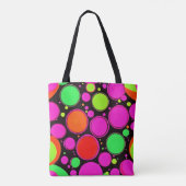 Neon Dot Party Tasche (Rückseite)