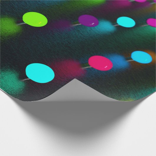 Neon Dots Geschenkpapier (Ecke)