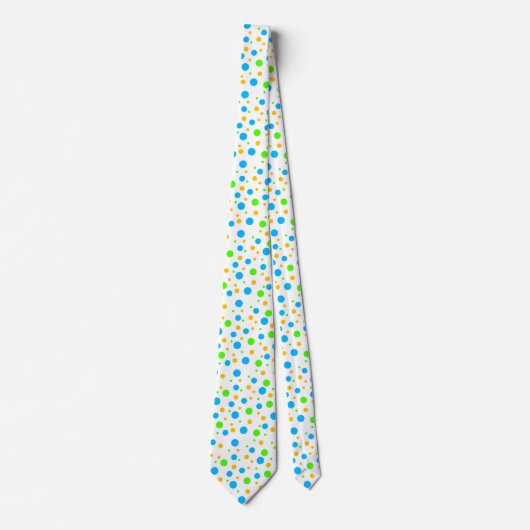 Neon Dots Krawatte (Vorderseite)