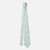 Neon Dots Krawatte (Rückseite)