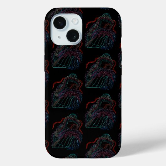 Neon-Drache Case-Mate iPhone Hülle (Rückseite)
