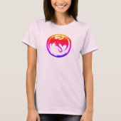 Neon-Drache Frauen hellrosa T-Shirt (Vorderseite)