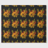 Neon-Drache Geschenkpapier (Flach)