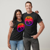 Neon-Drache Männer schwarzes T-Shirt (Unisex)
