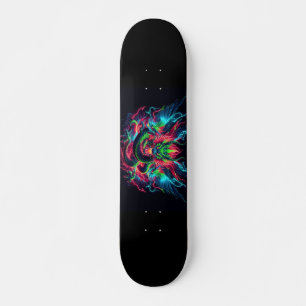 Neon-Drachen-Design Skateboard