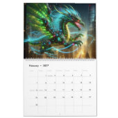Neon Dragon AI Art Kalender (Feb 2027)