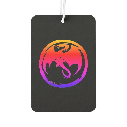 Neon Dragon Black Car Lufterfrischer (Rückseite)